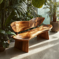 Leafform Solis Solid Wood Outdoor Bench