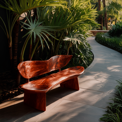 Leafform Solis Solid Wood Outdoor Bench