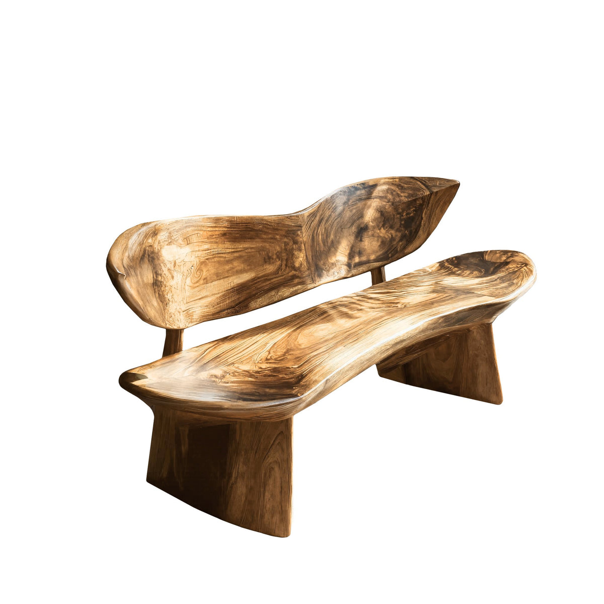 Leafform Solis Solid Wood Outdoor Bench