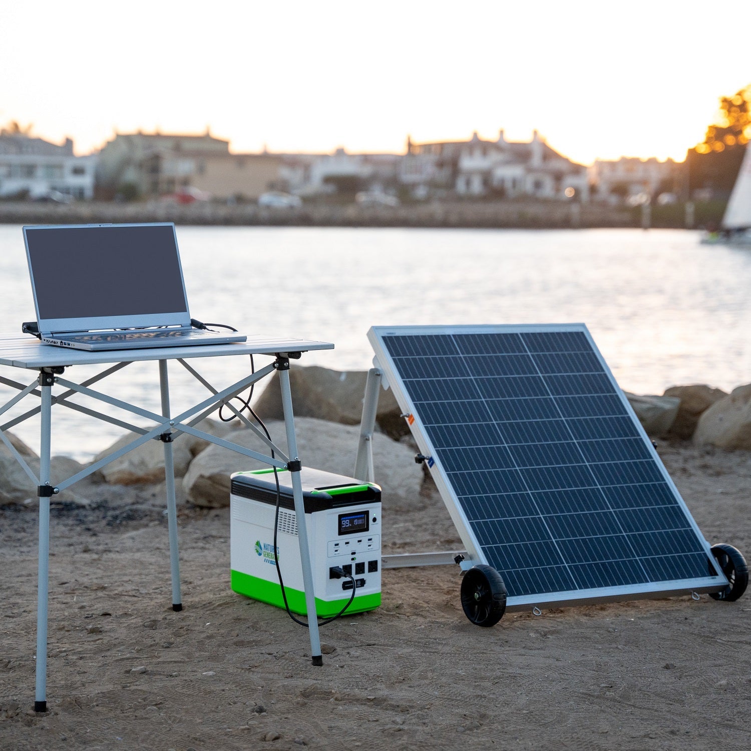High Capacity Lithium 1800 Solar Generator and Transfer Switch