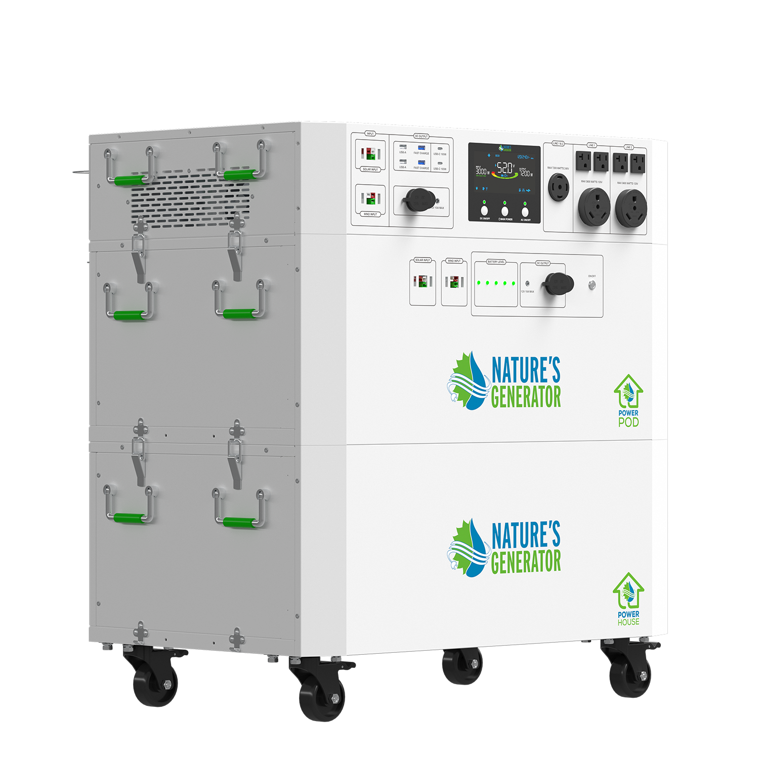 Powerhouse V2 Solar Generator and Transfer Switch
