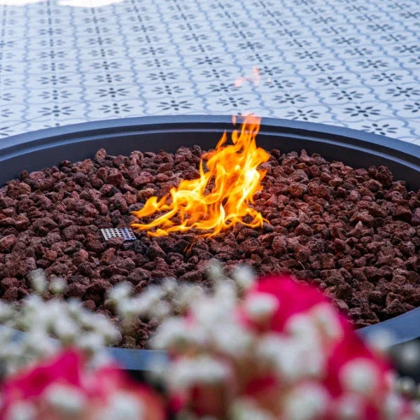 Elementi Plus Rose Bowl 48" Round Concrete Fire Bowl OFG420