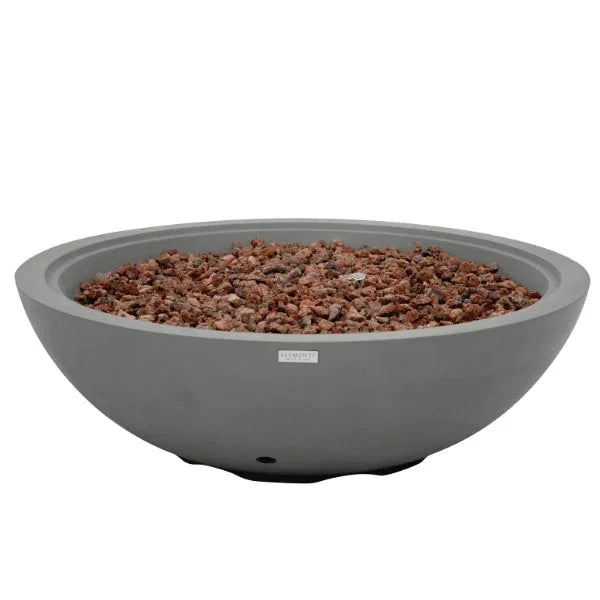 Elementi Plus Rose Bowl 48" Round Concrete Fire Bowl OFG420