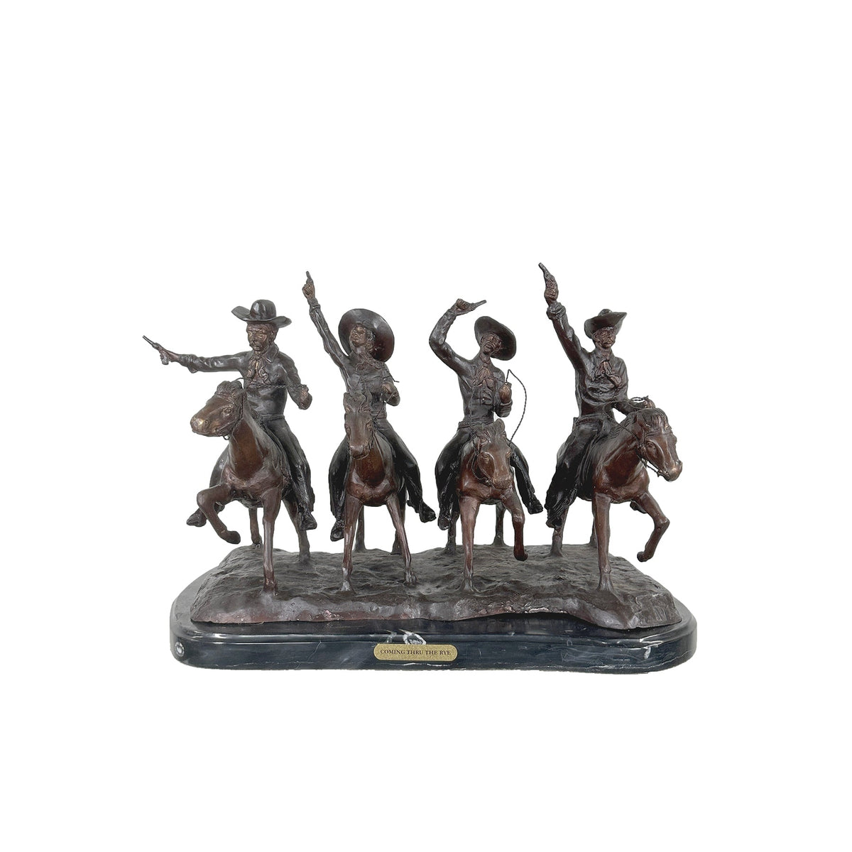 Coming Through the Rye Table-Top Bronze Statue