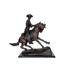 Remington 'Cowboy' Table-Top Bronze Statue