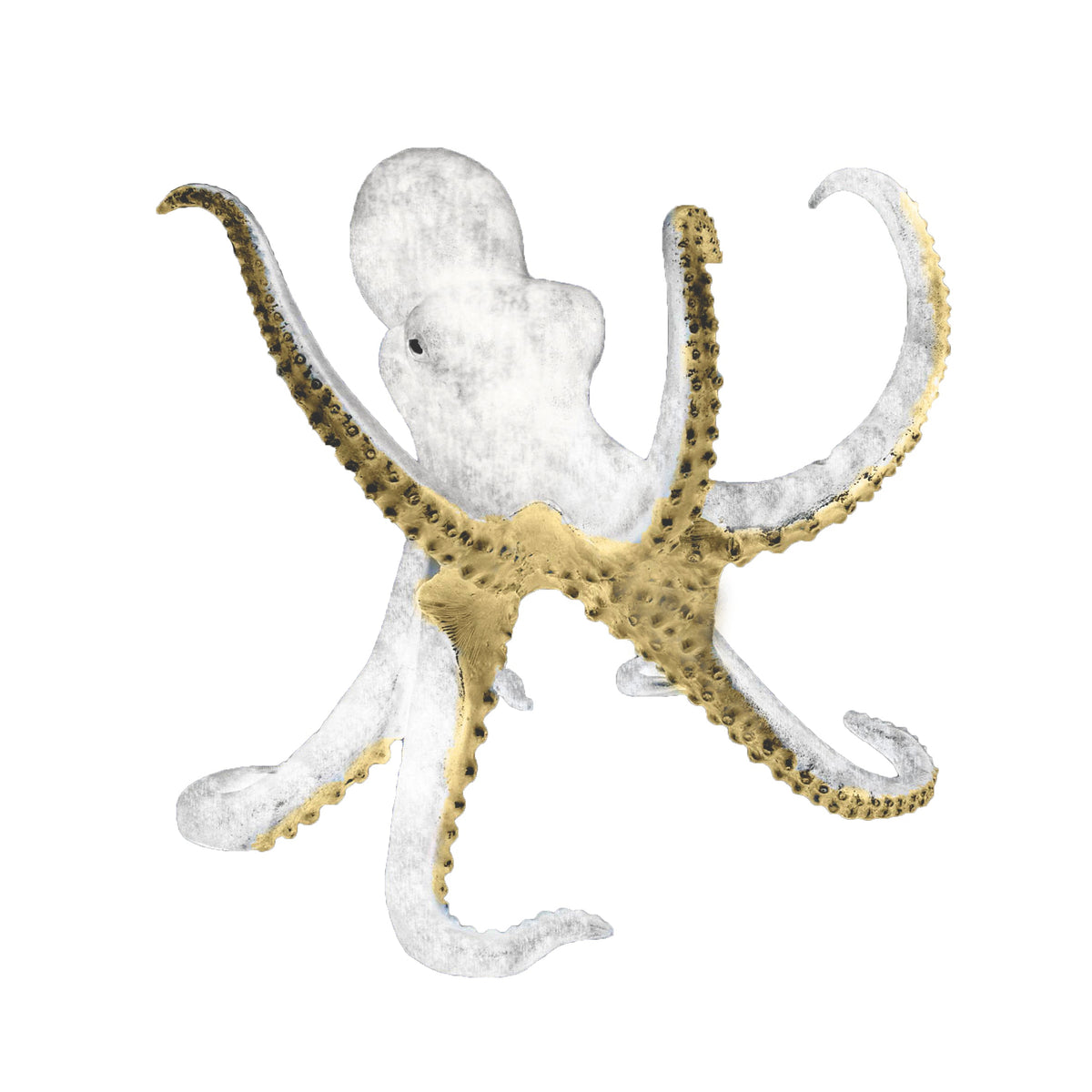 Octopus Bronze Table Base Statue