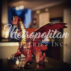 Color Finish Dragon Bronze Table-top Statue
