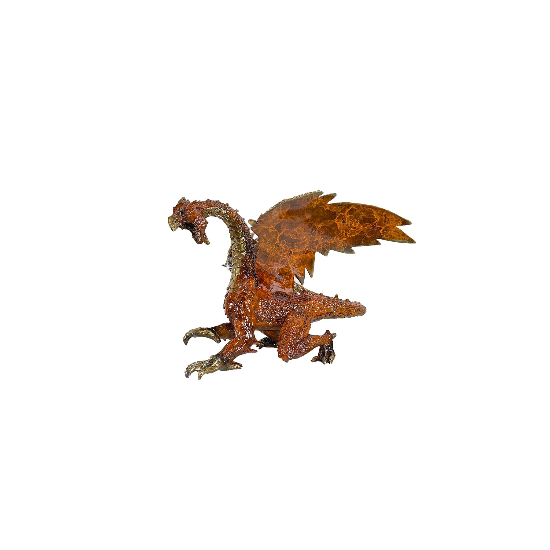 Color Finish Dragon Bronze Table-top Statue
