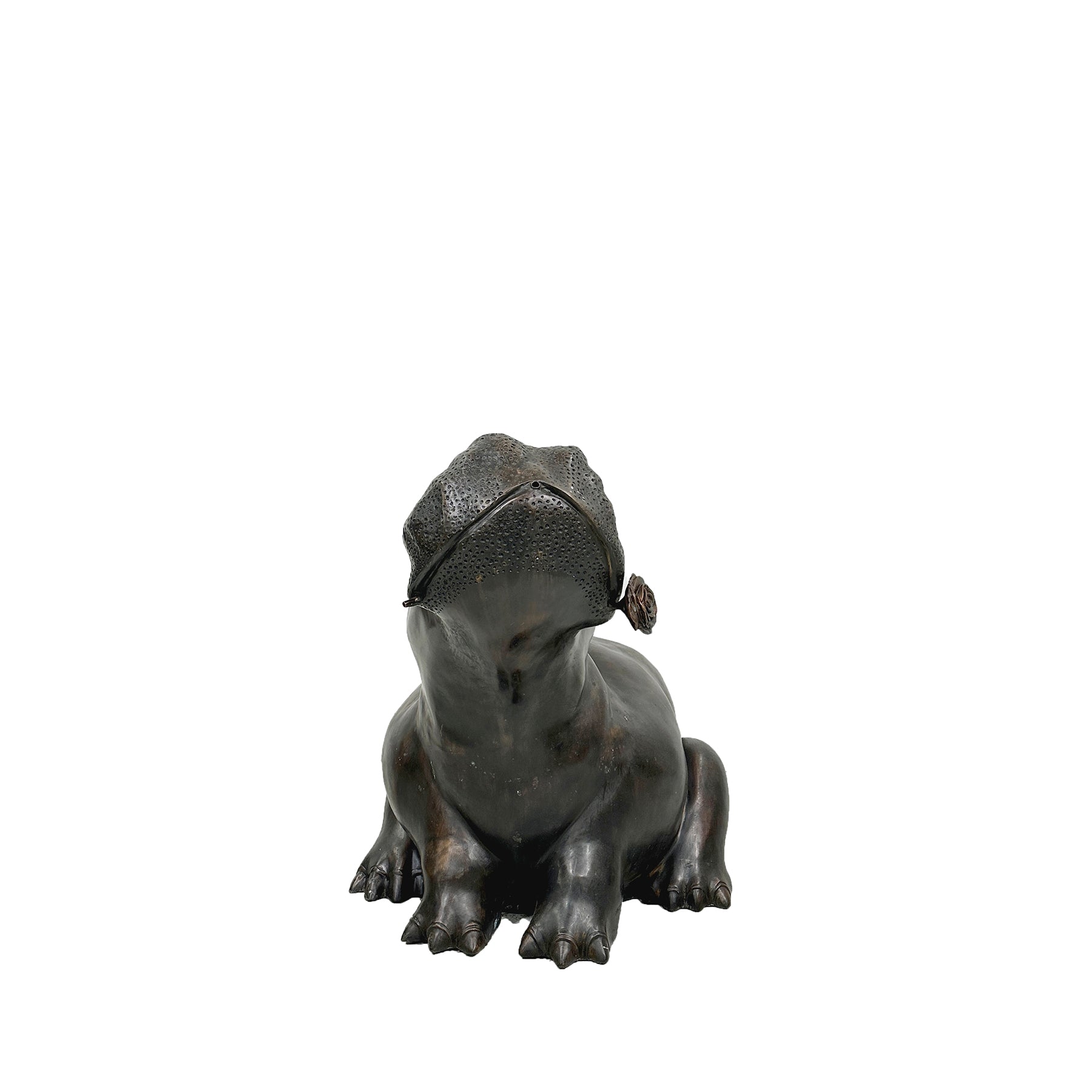 Bronze 'Princess Bella' Hippopotamus Fountain Sculpture