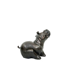 Bronze 'Princess Bella' Hippopotamus Fountain Sculpture