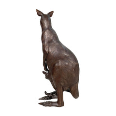 Mother Kangaroo with Baby Bronze Statue