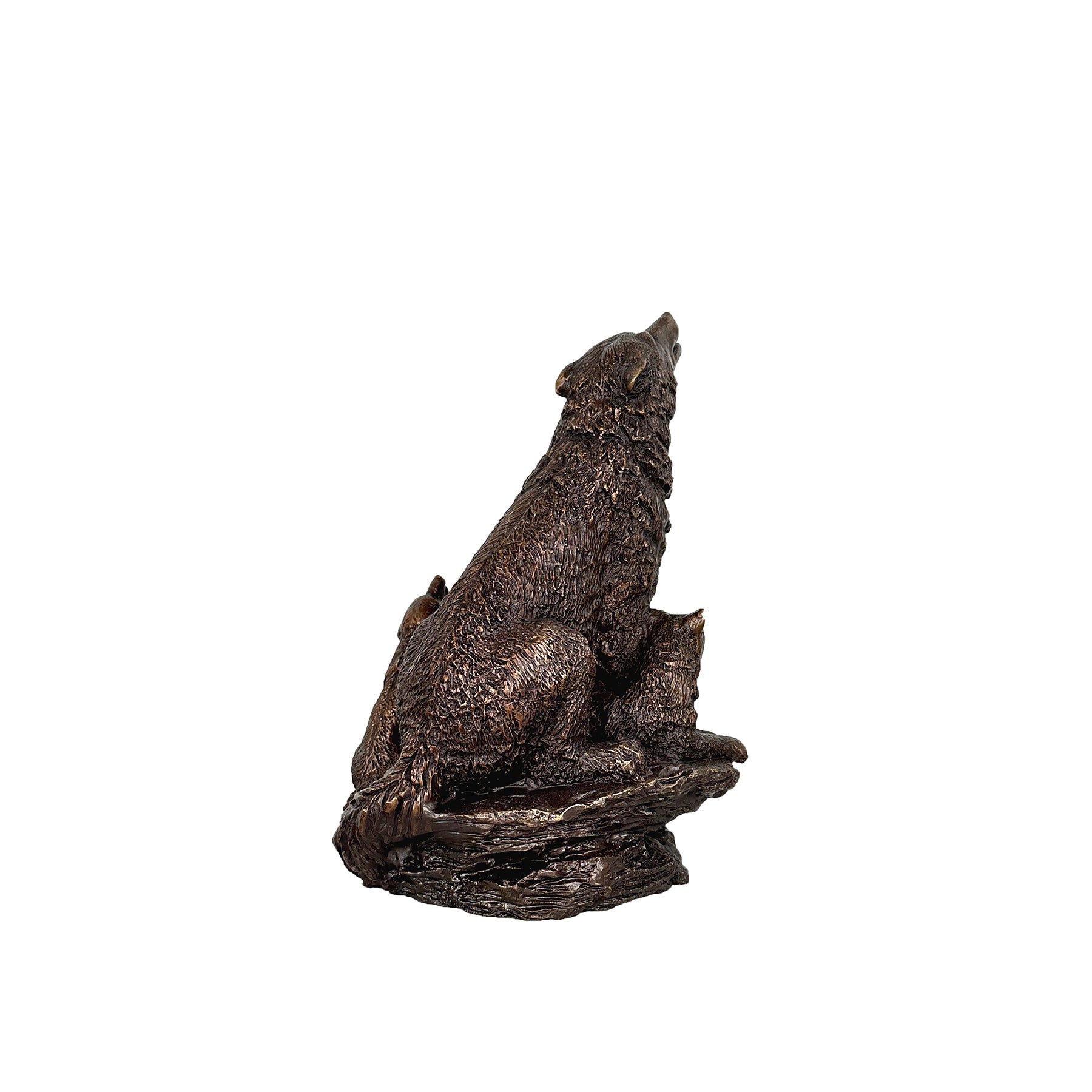 Wolf Family Bronze Statue
