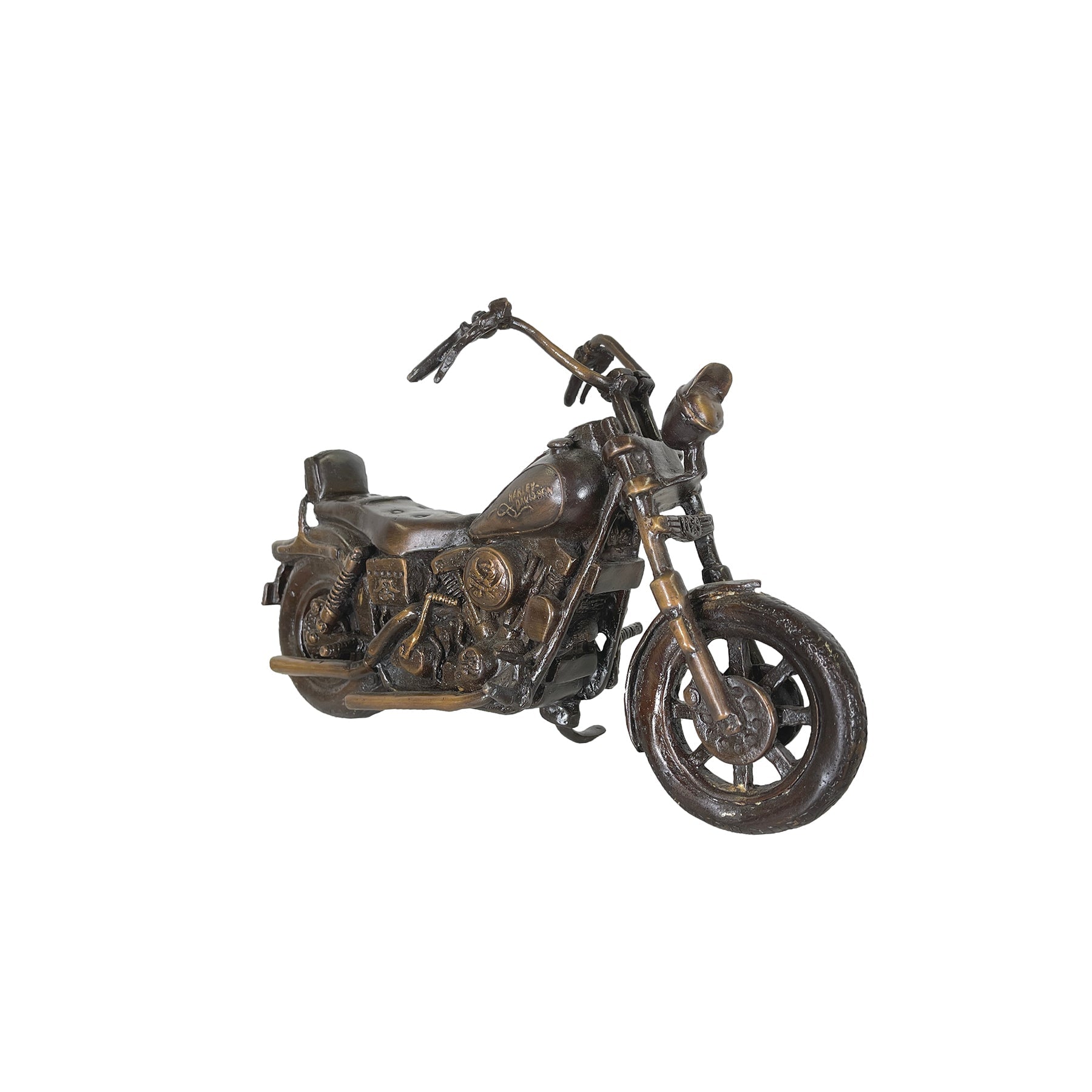 Motorcycle Table-top Bronze Statue
