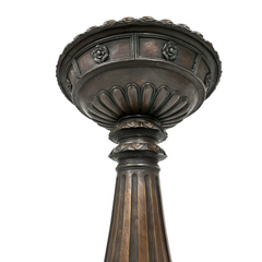 Bronze Birdbath Bowl on Pedestal