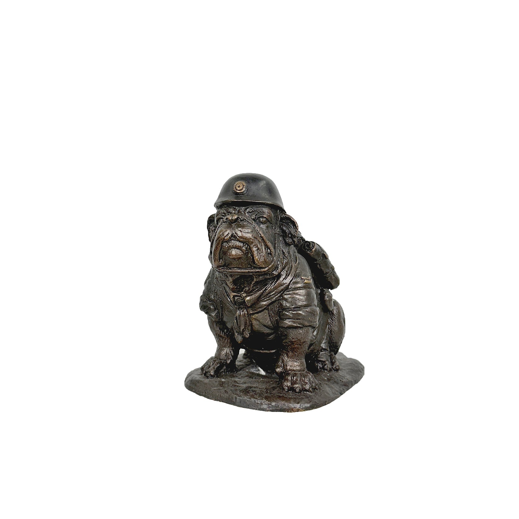 Soldier Bulldog Bronze Statue