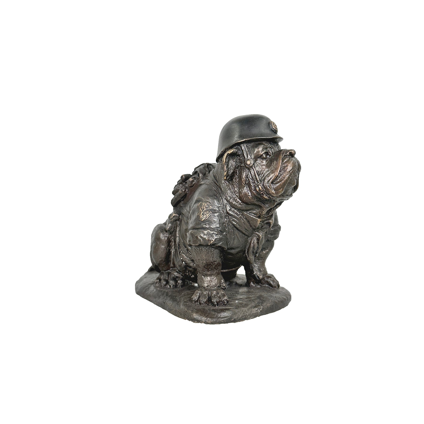 Soldier Bulldog Bronze Statue