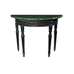 Traditional Bronze Demilune Table