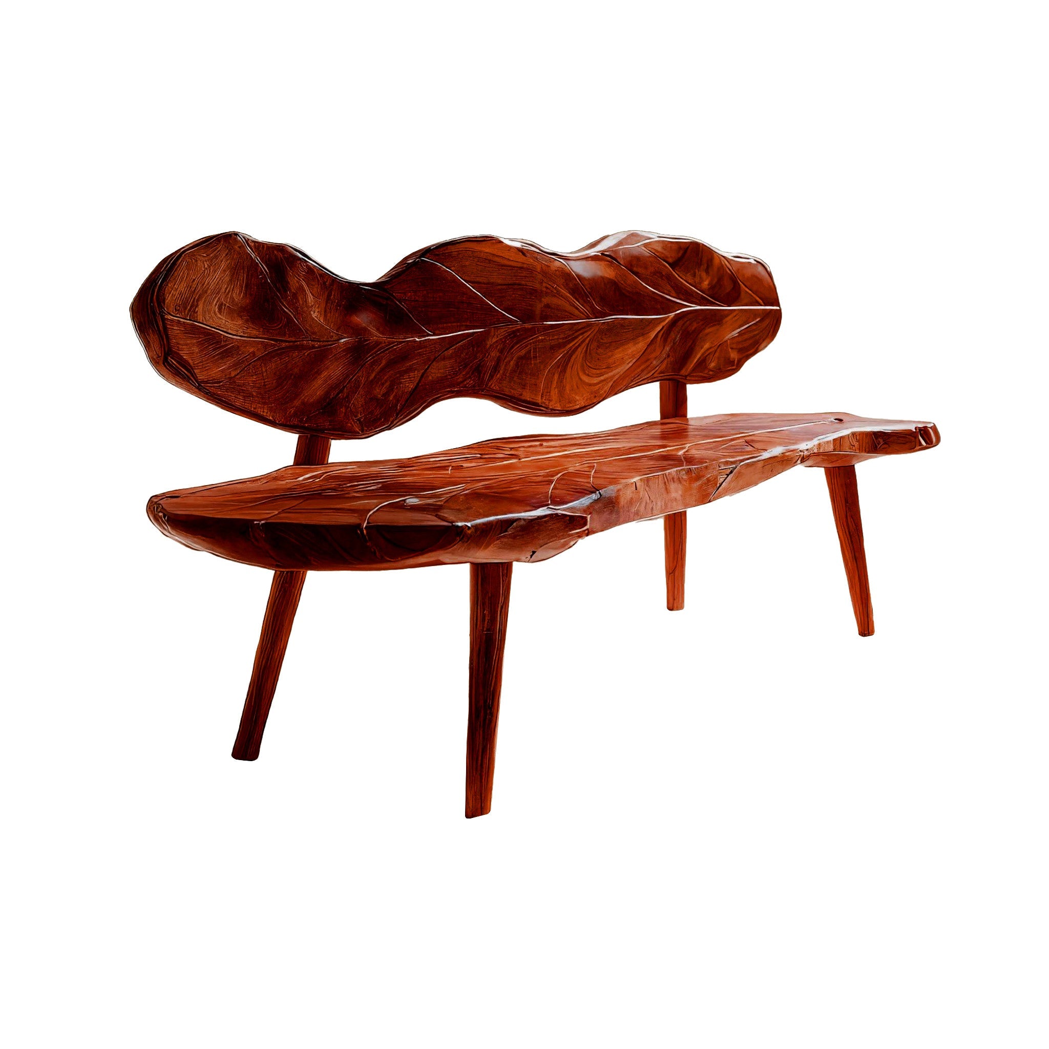 Verdura Leafform Handcrafted Outdoor Bench