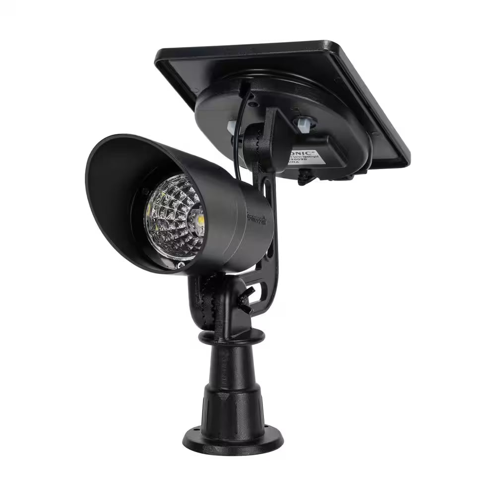 Progressive Black Solar Integrated LED Landscape Flood Light with Adjustable Color Temperature