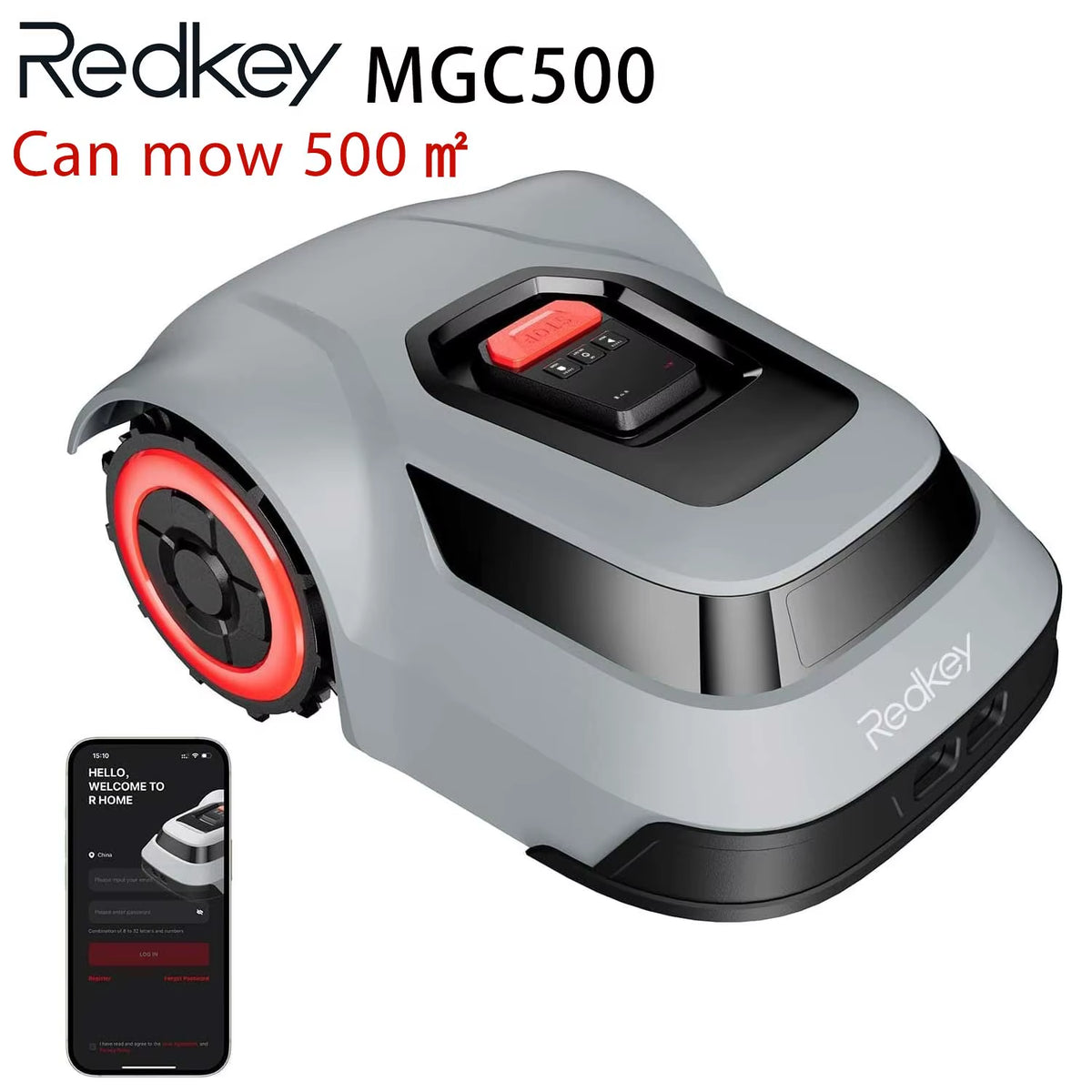 C-TOF Robot Lawn Mower  MGC1000 Lawn Mower Robot Cable Break Detection Climbing Capacity 45% App Control Mowing Robot
