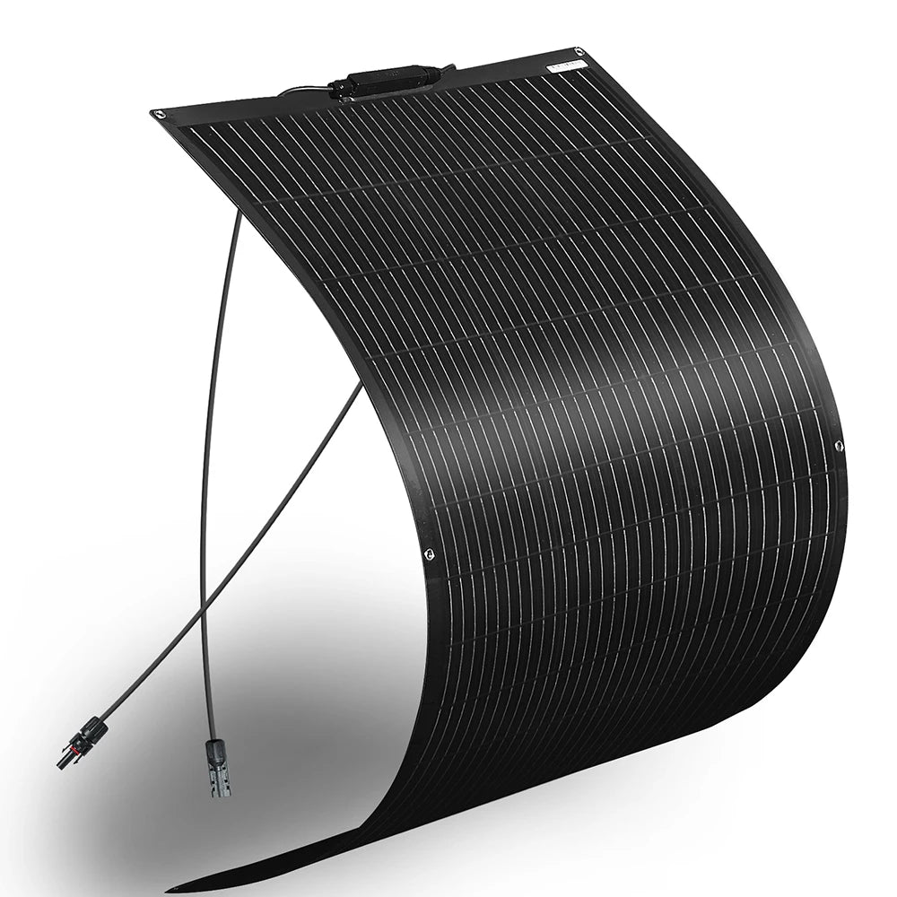 12V Flexible Solar Panel Kit Monocrystalline Solar Cell 50W 100W 120W 240W PV for Home RV & Boat Solar Power China Drop Shipping