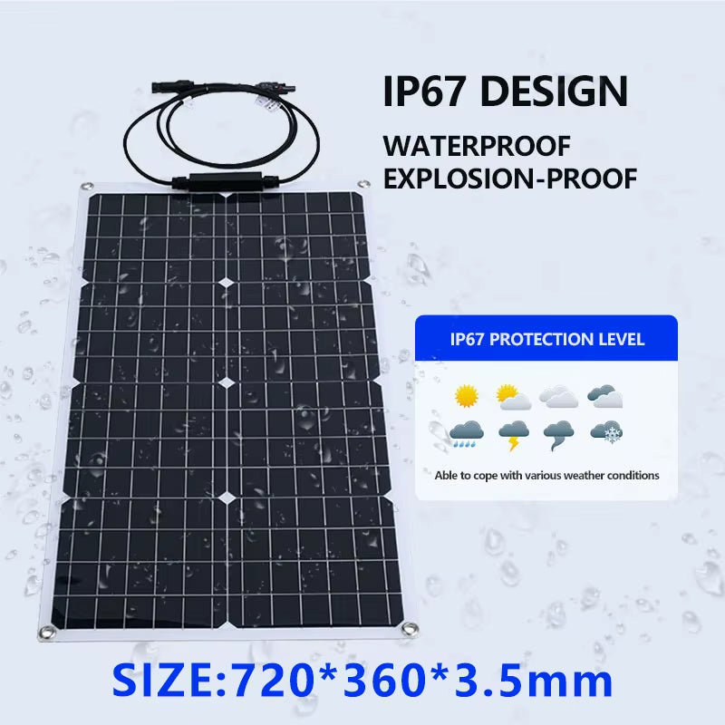 6000W Solar Panel System Kit : 110V/220V Output + 12V 24V Battery Charger & 6000W Inverter for Home/Rv/Camping (Complete System)