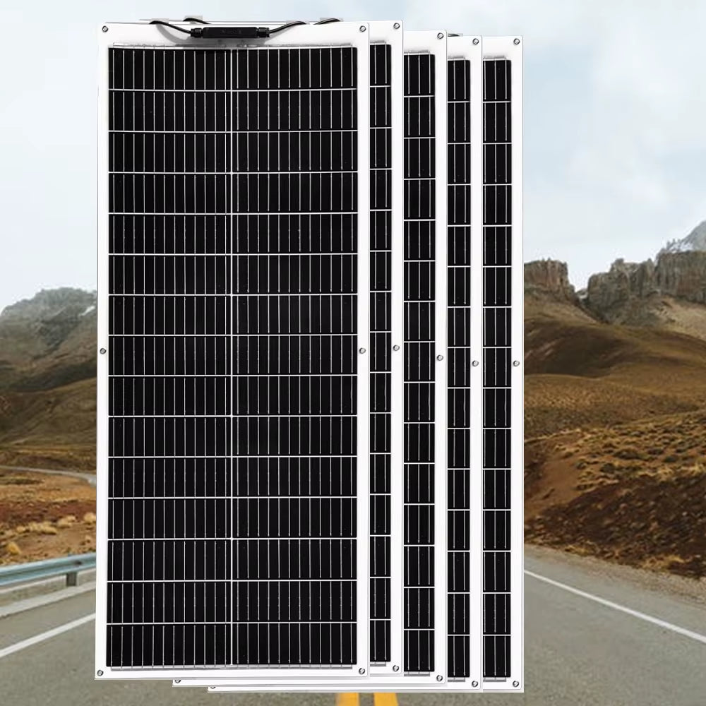 100W Flexible Solar Panel 16.5V 1000W 500W 400W 200W High Efficiency Photovoltaic Module Diy Kit Generation Car Home Camping