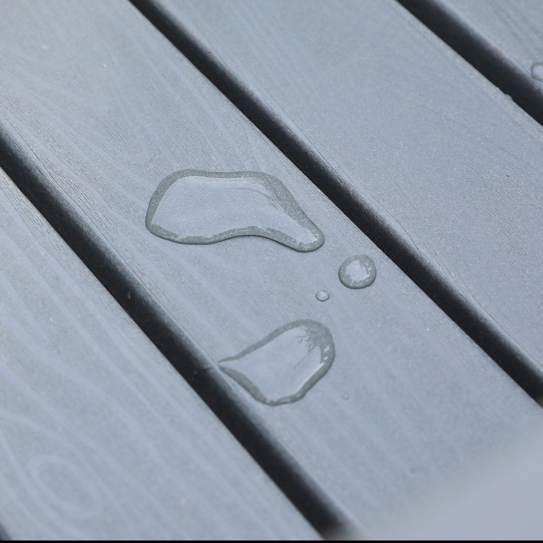 HDPE Outdoor Patio Dining Set with Table and Four Chairs