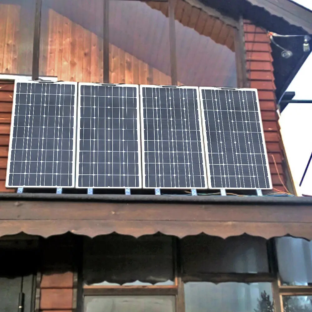 Solar Panel 300W 400W 200W 100W Flexible Monocrystalline Solar Cell Photovoltaic Solar Panels Kit 12V Battery Charger