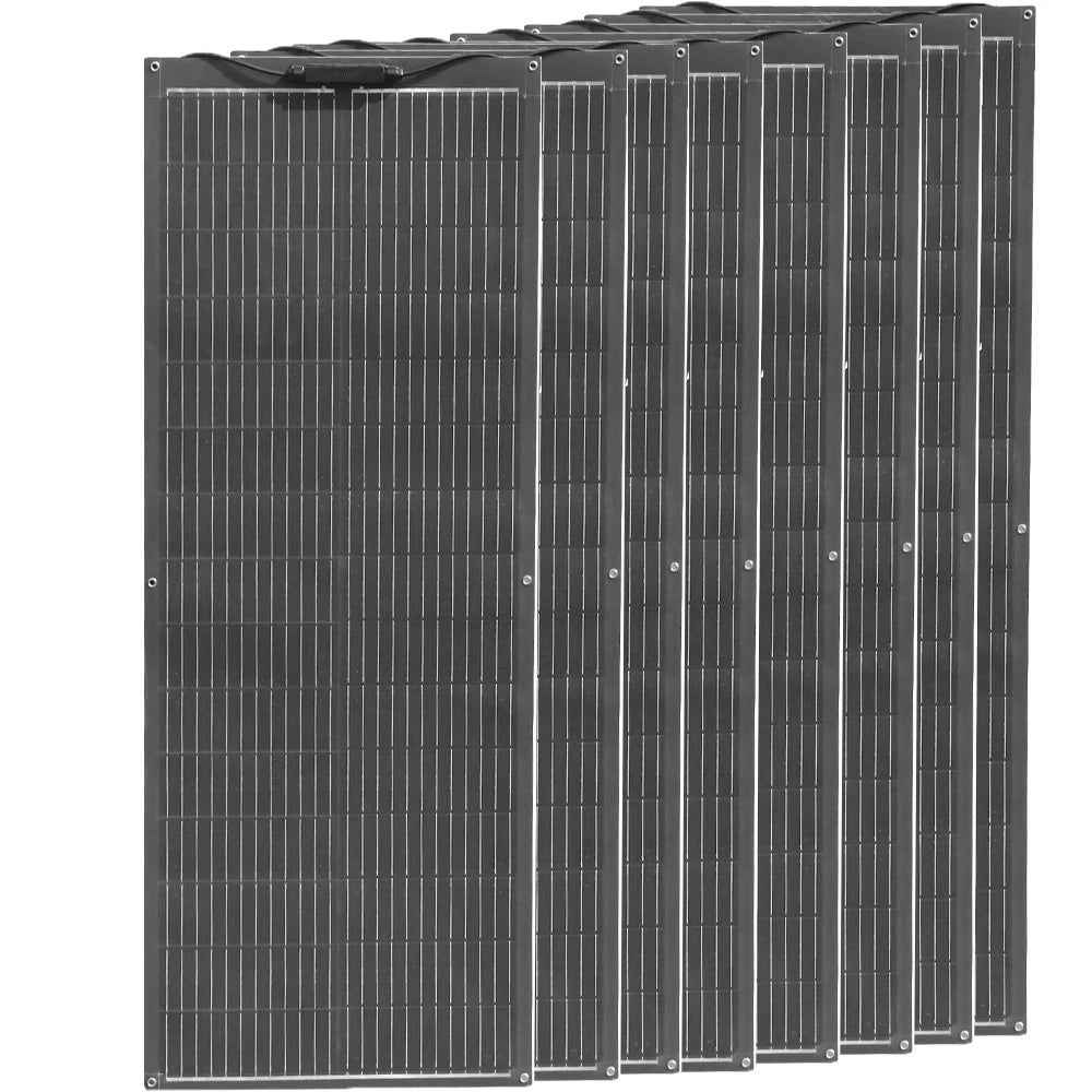 Flexible Solar Panel 1000W 500W 400W 200W 100W High Efficiency Photovoltaic Module Diy Kit Generation Car Home Camping 12V 24V