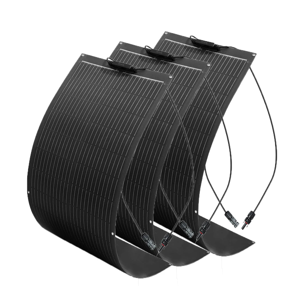 Flexible Solar Panel 1000W 500W 400W 200W 100W High Efficiency Photovoltaic Module Diy Kit Generation Car Home Camping 12V 24V