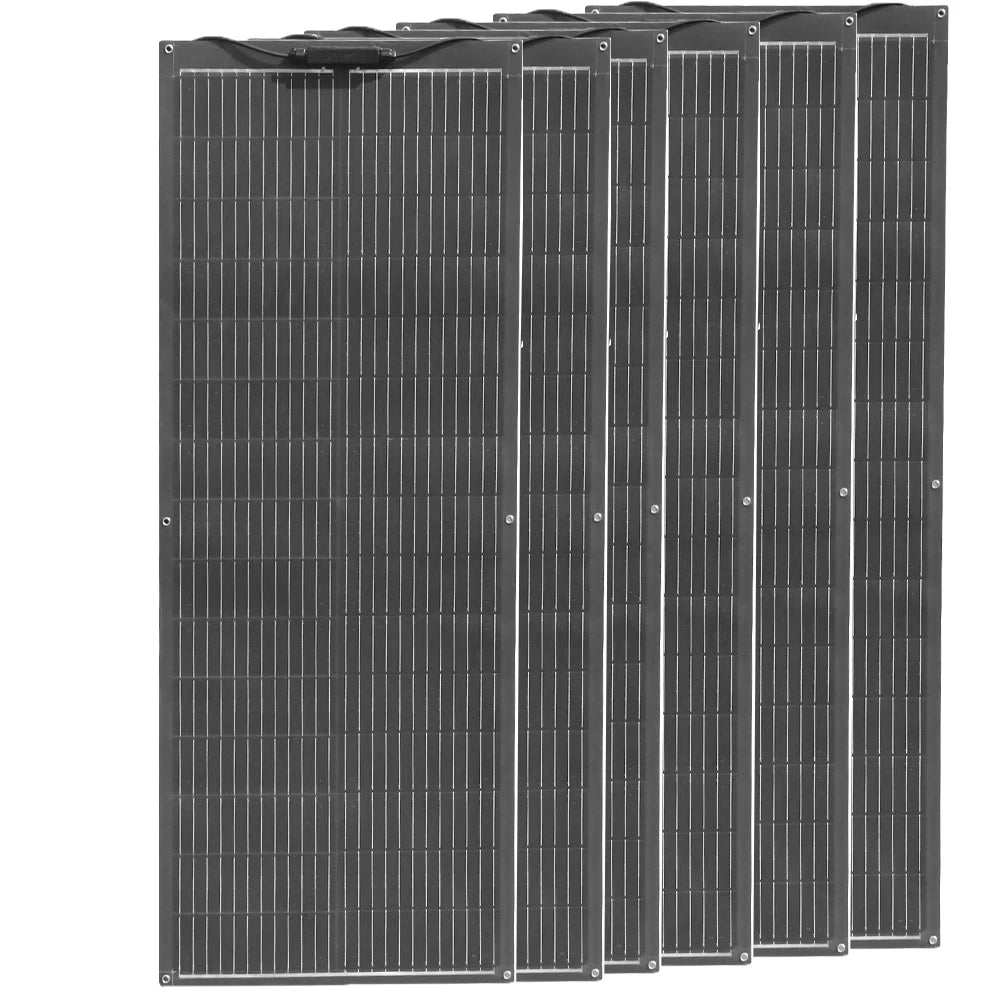 Flexible Solar Panel 1000W 500W 400W 200W 100W High Efficiency Photovoltaic Module Diy Kit Generation Car Home Camping 12V 24V