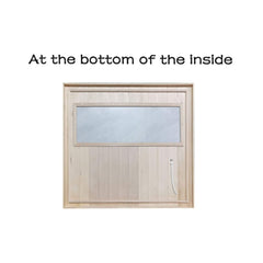 Luxury 2-Person Hemlock Wood FAR Infrared Sauna Room W/ Glass Door, 1750W (SAK81525)