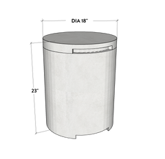 Concrete Propane Tank Enclosure - Round