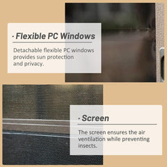 [10x12FT] Premium Against Wall Mounted Solarium Sunroom With Galvanized Steel Sloping Roof (SAK96375)