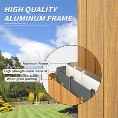 [12x20FT] Premium Outdoor Double-Layer Galvanized Steel Hardtop Gazebo Pergola For Patio (92475381)