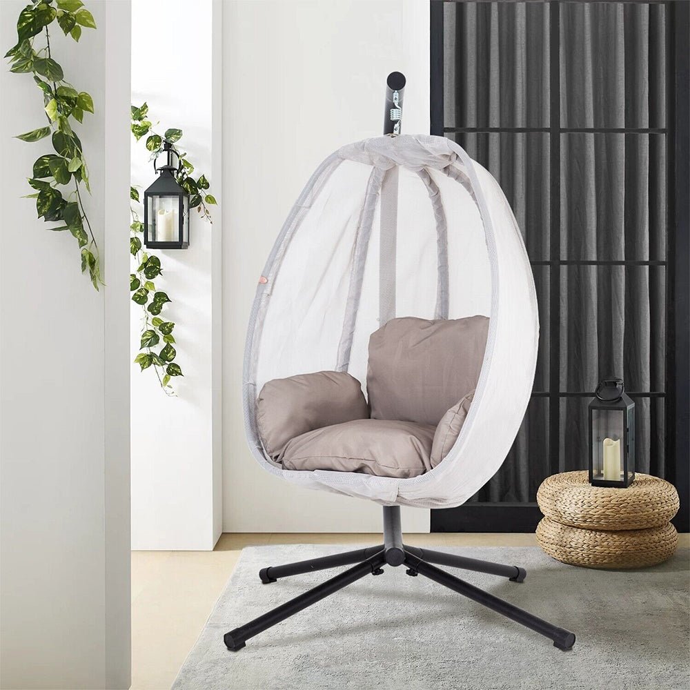 Premium Outdoor Hammock Egg Swing Chair With Stand, 70" (96542317)