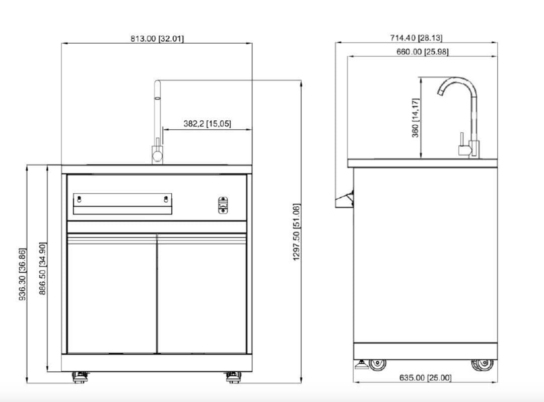 Outdoor Kitchen, Barbecue Grill & Pizza Oven