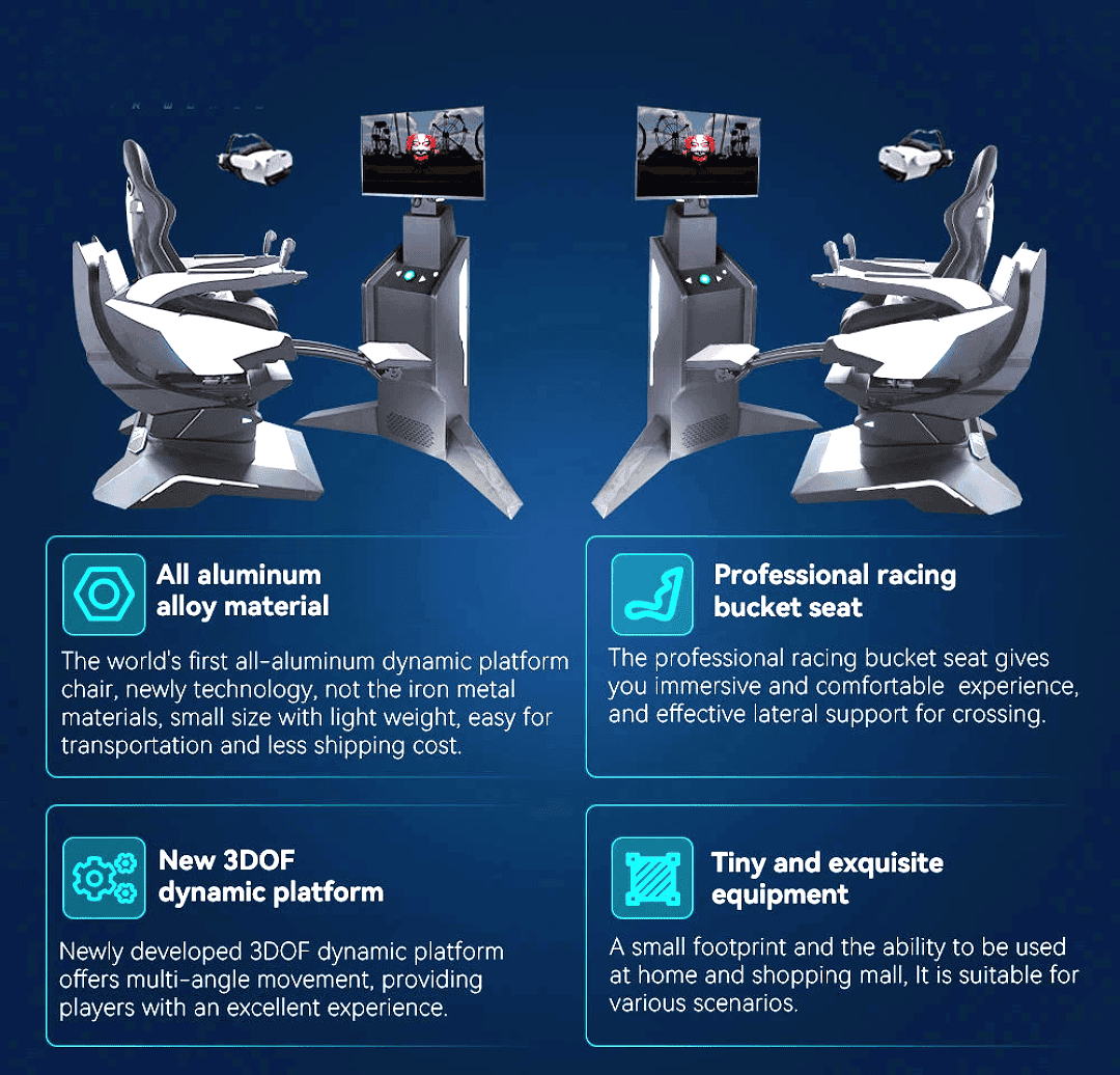 Virtual Reality Game 9D Flight Simulator