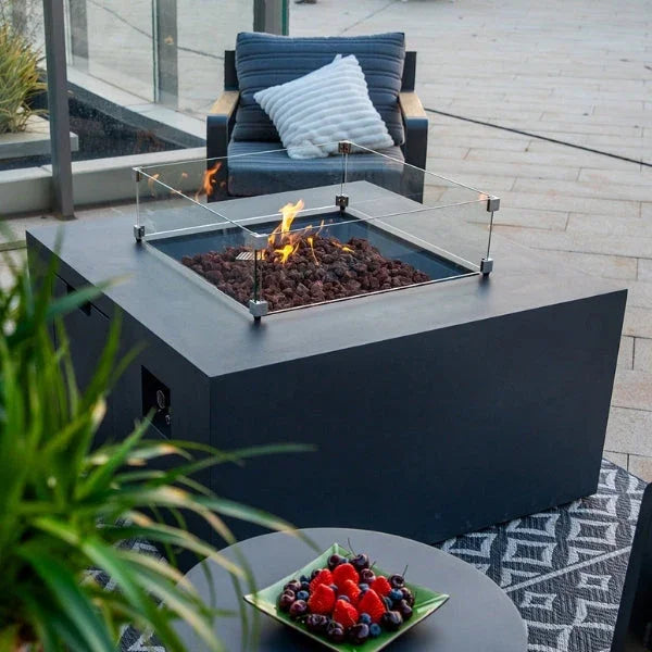 Elementi Rocky Fire Table With Propane Tank Drawer OFG310