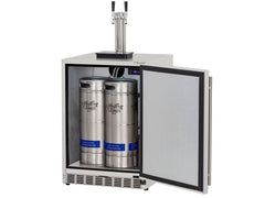 TrueFlame 24-Inch 6.6C Deluxe Single, Double or No Tab Outdoor Kegerator